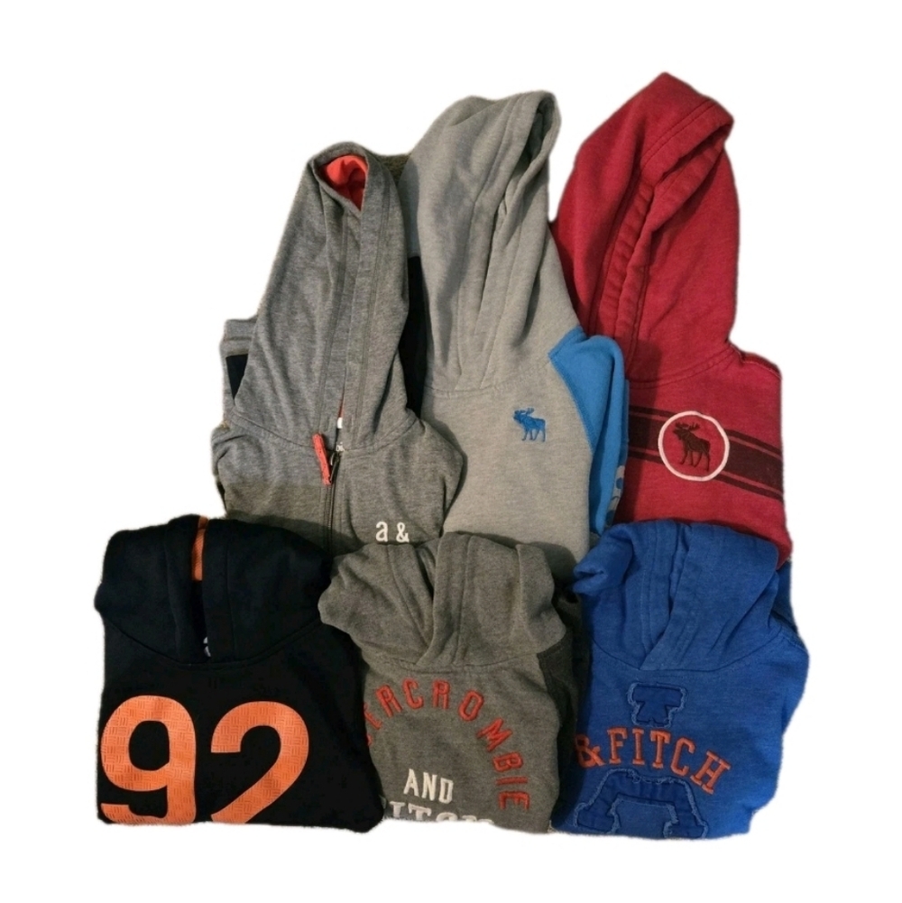 Bundle of 6 Abercrombie Hoodies - Size 5/6 - EUC
